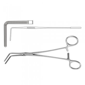 Lees Atrauma Bronchus Clamp Angled 90° Stainless Steel, 25.5 cm - 10"